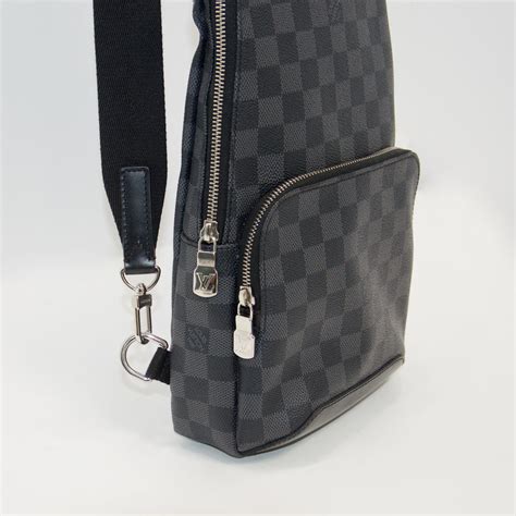 lv avenue sling bag damier graphite|Louis Vuitton sling bag pictures.